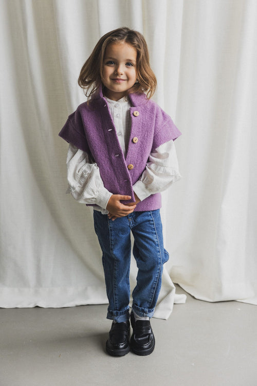 CHARLIE PETITE | GILET DELENA PURPLE