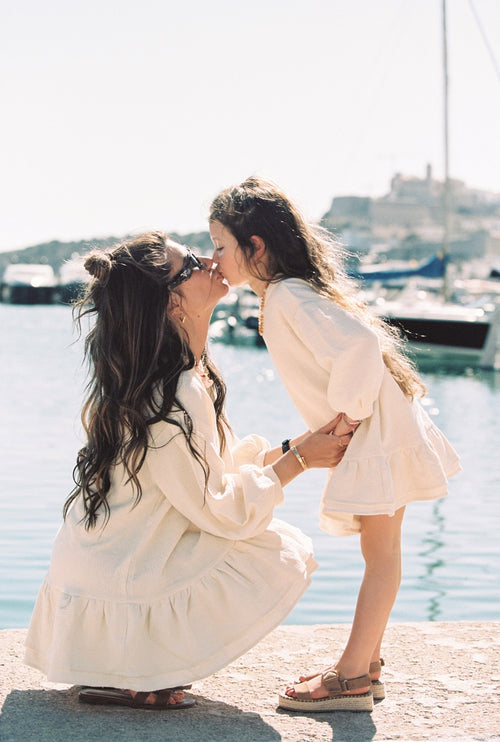 CHARLIE PETITE | DRESS OLIVIA MOMMY ECRU