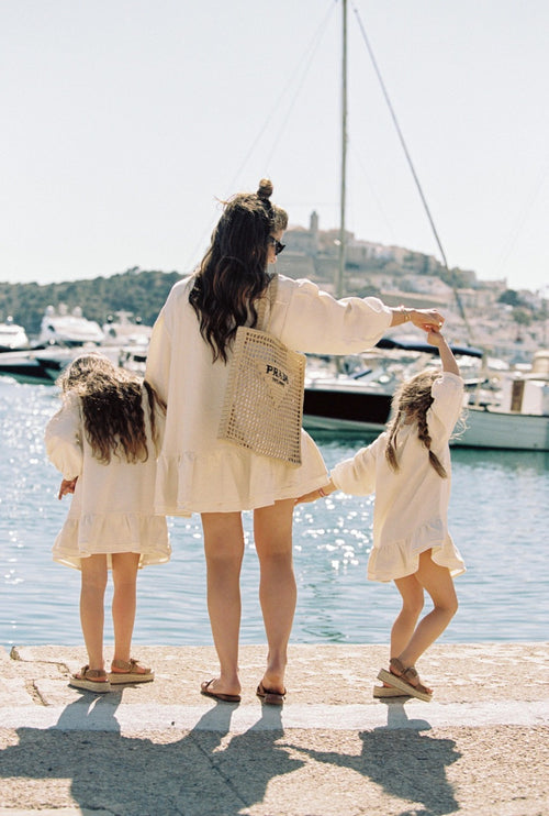 CHARLIE PETITE | DRESS OLIVIA MOMMY ECRU