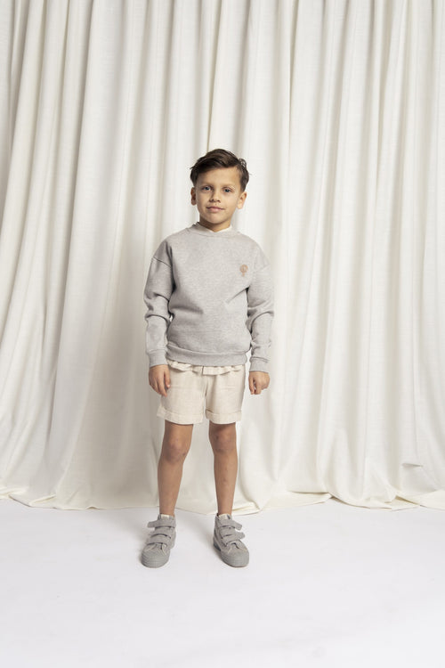 CHARLIE PETITE | SWEATER CAMILLE GREY MELEE