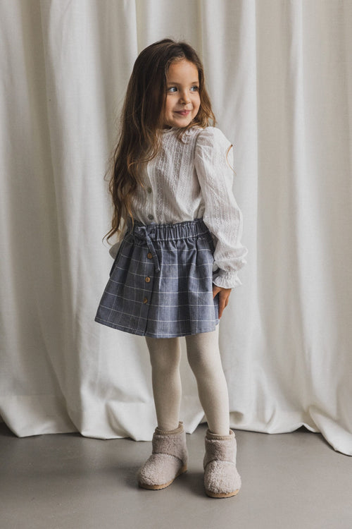 CHARLIE PETITE | SKIRT CHARLIE BLUE CHECK