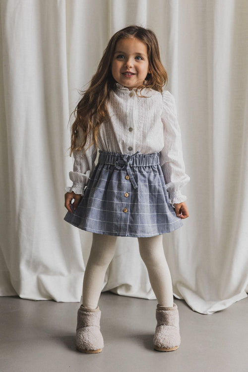 CHARLIE PETITE | SKIRT CHARLIE BLUE CHECK