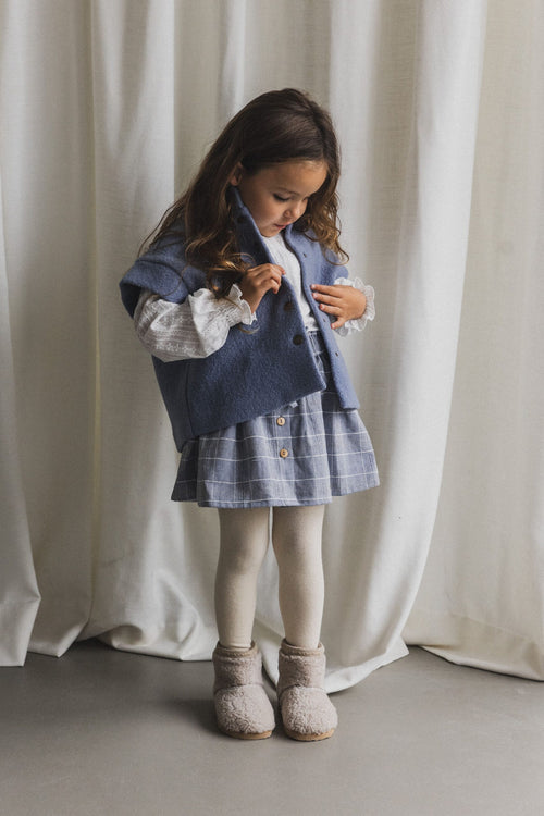 CHARLIE PETITE | SKIRT CHARLIE BLUE CHECK
