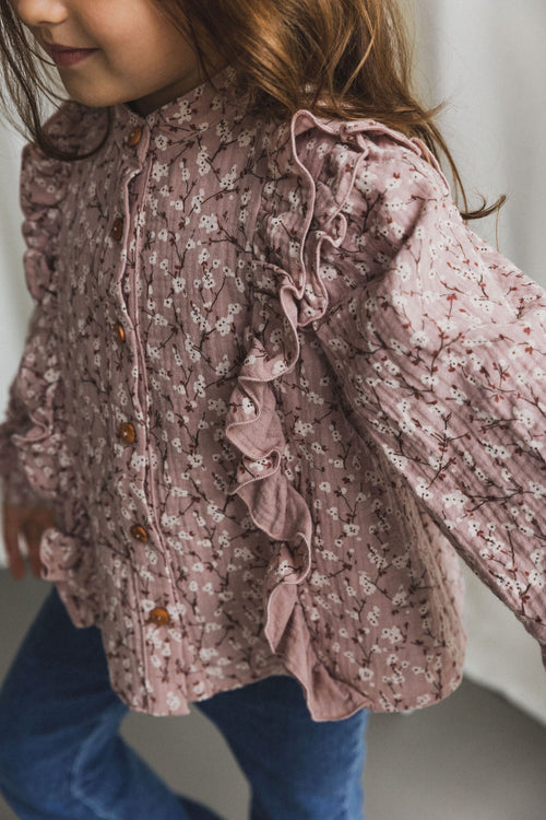 CHARLIE PETITE | BLOUSE CHARMAINE PINK FLOWER