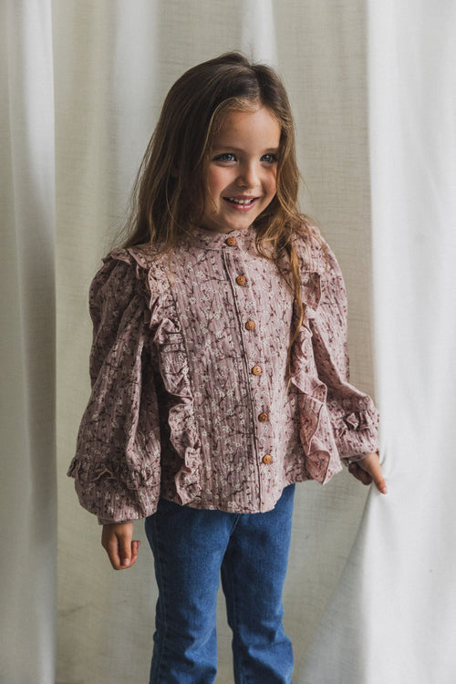 CHARLIE PETITE | BLOUSE CHARMAINE PINK FLOWER