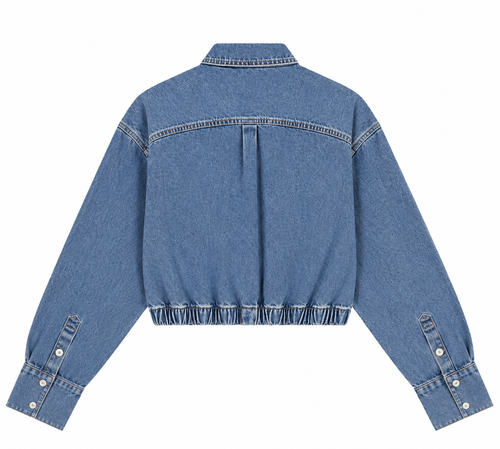 Charlie Petite | Odile Blouse | Pale Blue