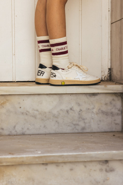 Charlie Petite | Luca Socks | Bordeaux