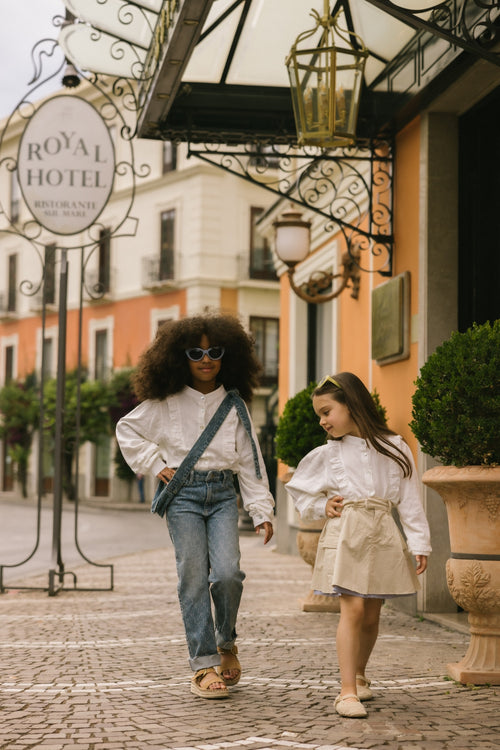 Charlie Petite | Lucie Skirt | Camel Melange