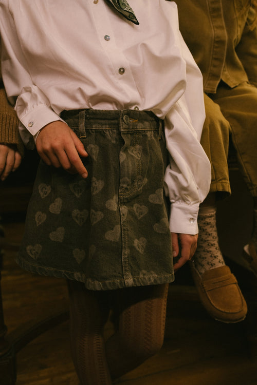 Charlie Petite | Sil Skirt | Forest Green