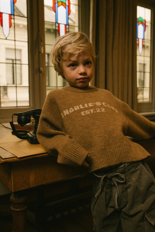 Charlie Petite | Joan Sweater | Light Brown