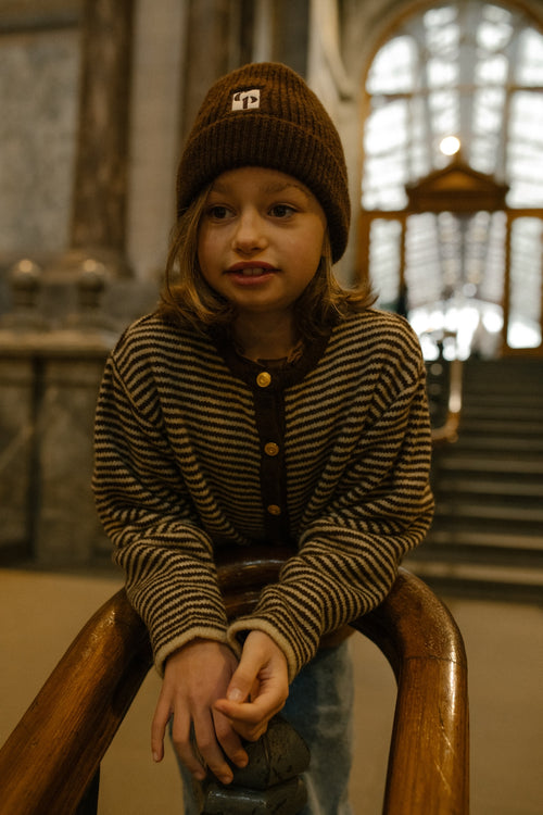 Charlie Petite | Nouk Beanie | Brown Melange