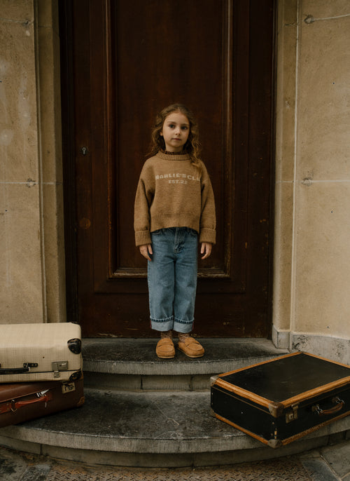 Charlie Petite | Joan Sweater | Light Brown