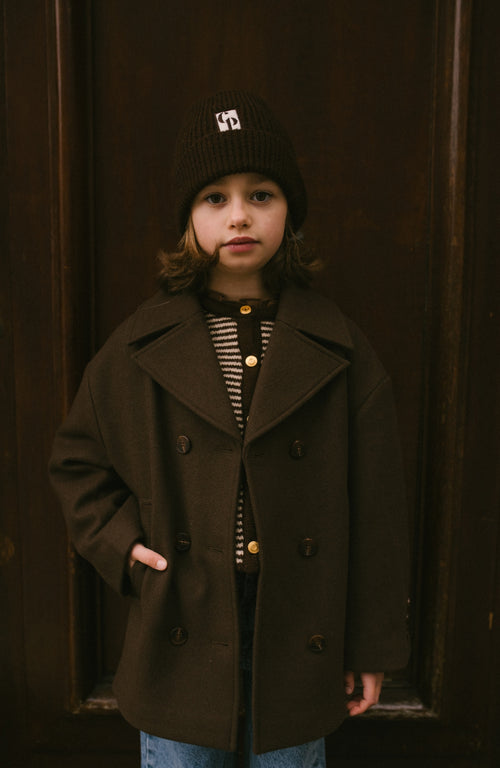 Charlie Petite | Nouk Beanie | Brown Melange