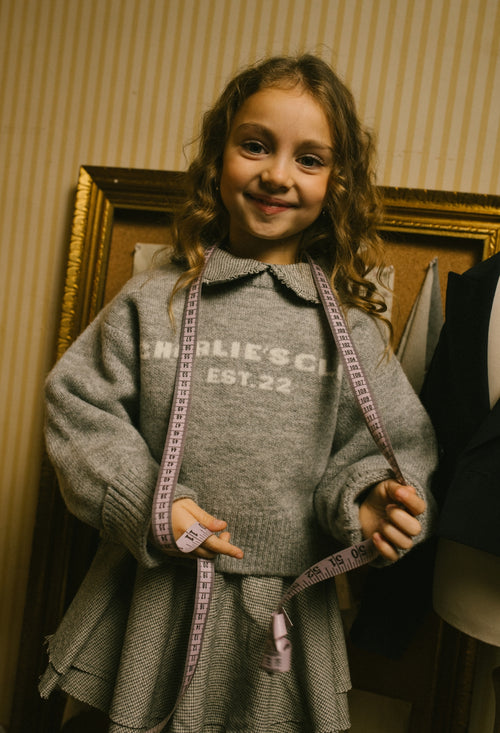 Charlie Petite | Joan Sweater | Grey Melange