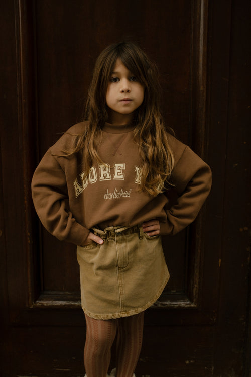 Charlie Petite | Lux Sweater | Brown