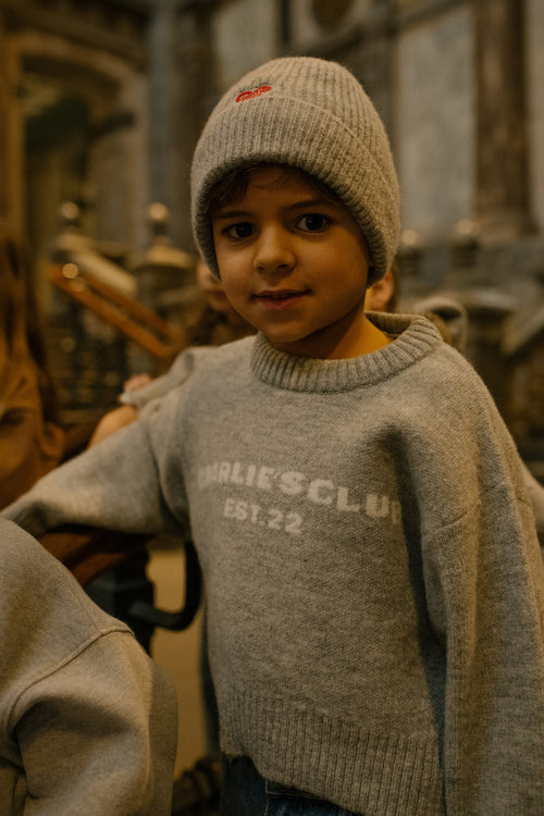 Charlie Petite | Nouk Beanie | Grey Melange