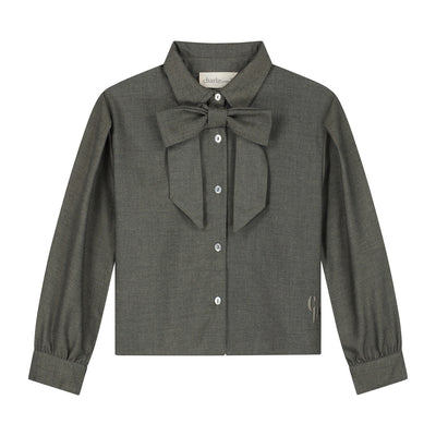 Charlie Petite | Gaby Blouse | Forest Green