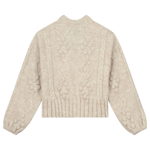 CHARLIE PETITE | KNIT CARDIGAN HERMINE BEIGE MELANGE