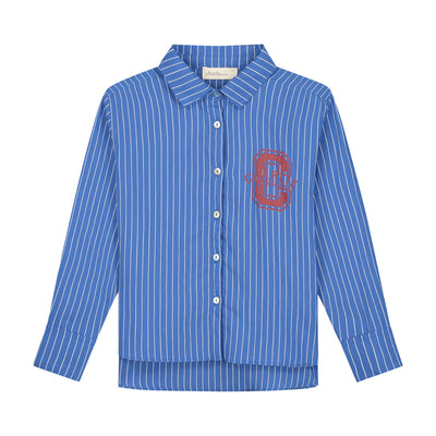Isra Blouse | Blue/White Stripes