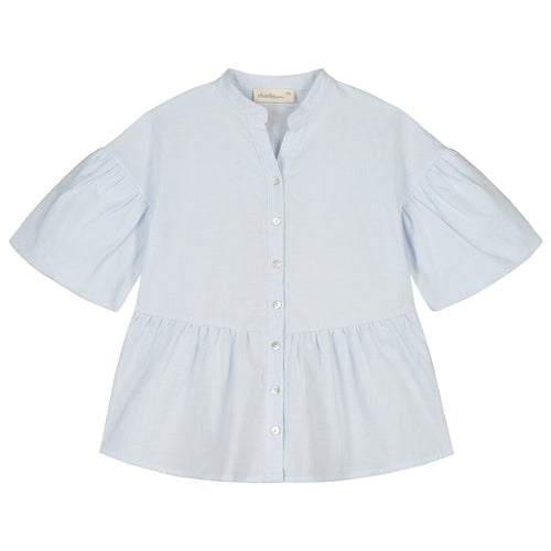 Charlie Petite | Isabelle Dress | Stripes Light Blue/White