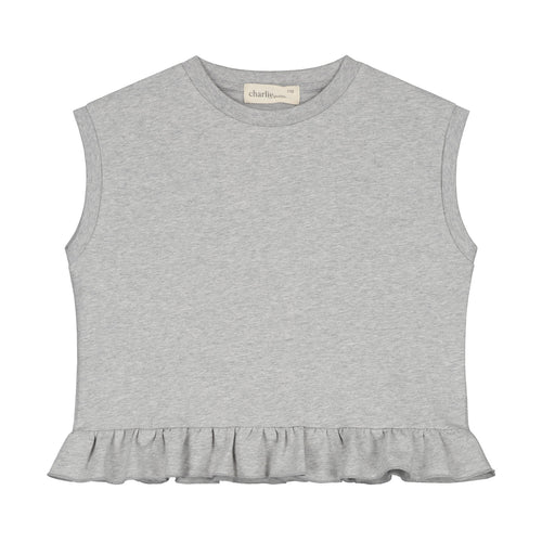 Charlie Petite | Izabella Top | Grey Melange