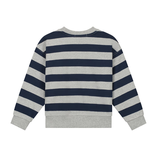 CHARLIE PETITE | Jackson Sweater - Grey/Indigo