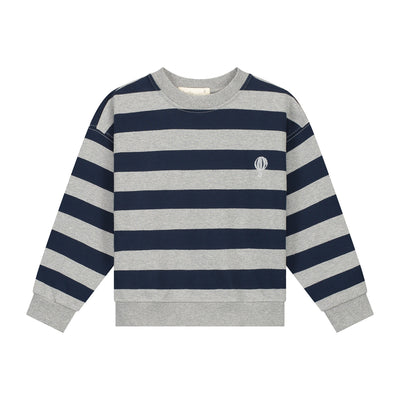 Charlie Petite | Jackson Sweater | Grey/Indigo