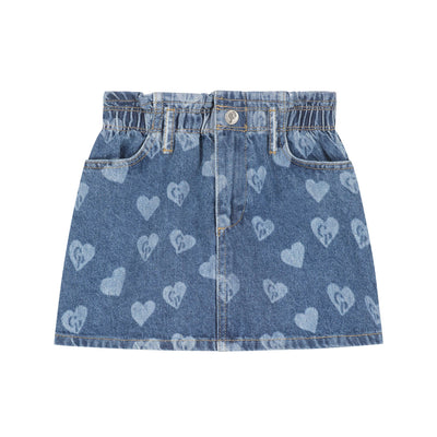 Charlie Petite | Jada Skirt | Medium Blue