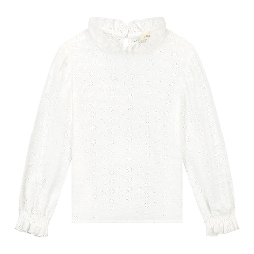 CHARLIE PETITE | James Blouse - White