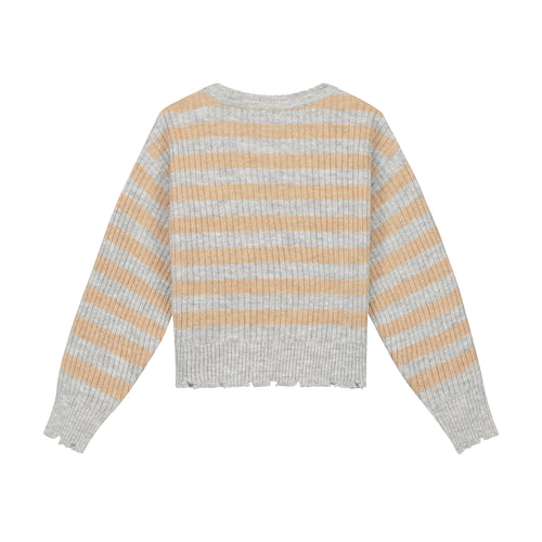 CHARLIE PETITE | Joan Sweater - Stripes Grey/Beige