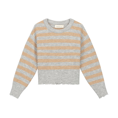 CHARLIE PETITE | Joan Sweater - Stripes Grey/Beige