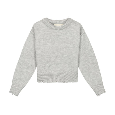 Charlie Petite | Joan Sweater | Grey Melange