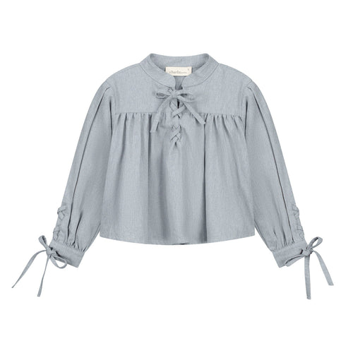 Charlie Petite | Joy Blouse | Blue