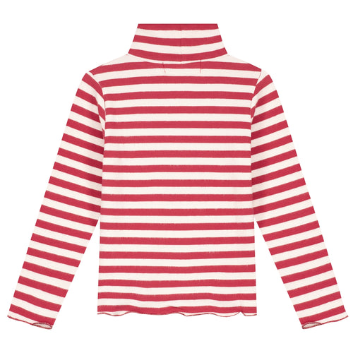 Charlie Petite | June Longsleeve | Stripes Bordeaux/Ecru