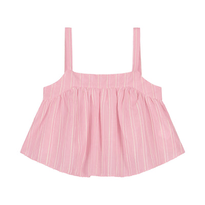 Charlie Petite | Lina Top | Stripes Pink/White