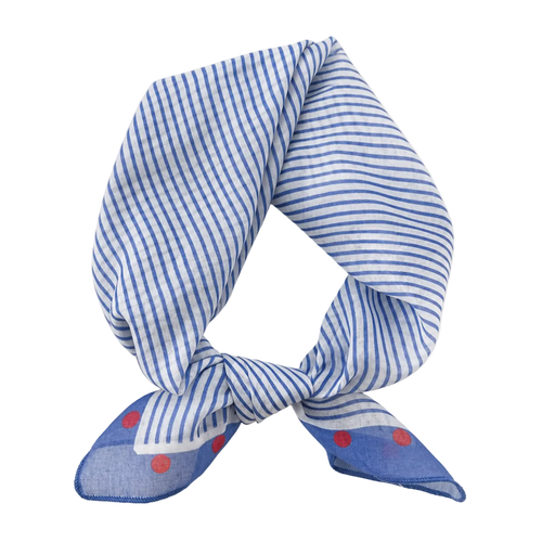 Charlie Petite | Lisa Scarf | Blue Stripes
