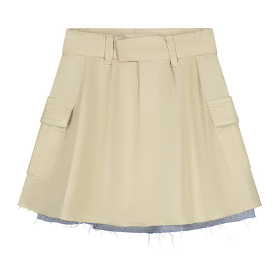 Charlie Petite | Lucie Skirt | Camel Melange