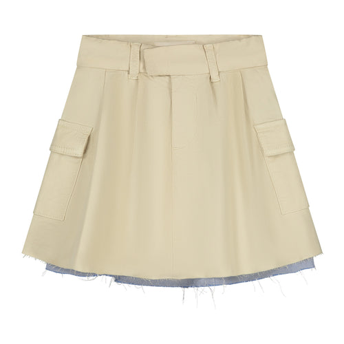 Charlie Petite | Lucie Skirt | Camel Melange