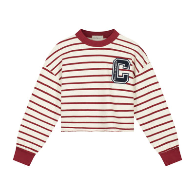 Lux Sweater | Stripes Bordeaux/Ecru