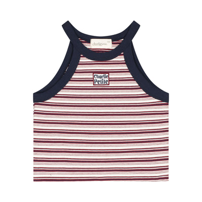 Naylee Singlet | Stripes Bordeaux/Navy/Ecru