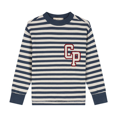 Charlie Petite | Neil Longsleeve | Stripes Denim Blue/Ecru