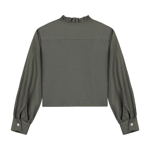 Charlie Petite | Noe Blouse | Forest Green