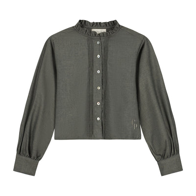 Charlie Petite | Noe Blouse | Forest Green