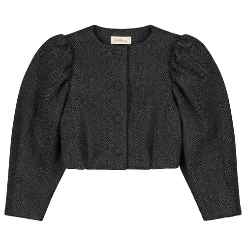 Charlie Petite | Odie Blazer - Mini | Black/Grey