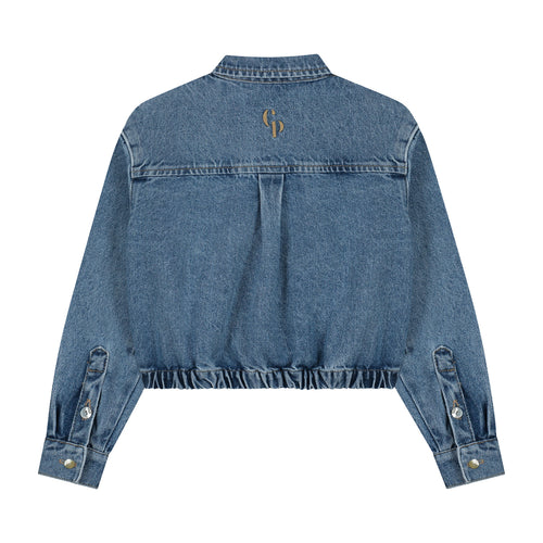 Charlie Petite | Odile Blouse | Pale Blue