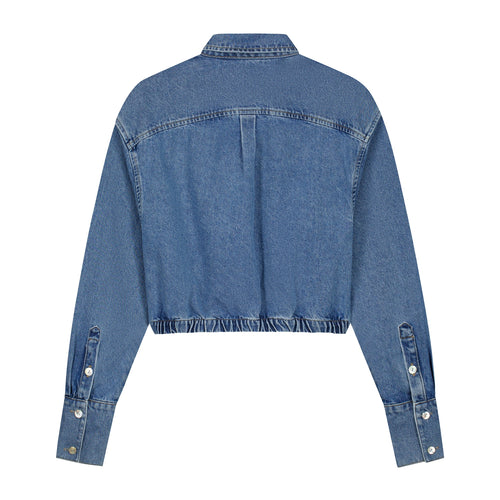 Charlie Petite | Odile Blouse | Pale Blue
