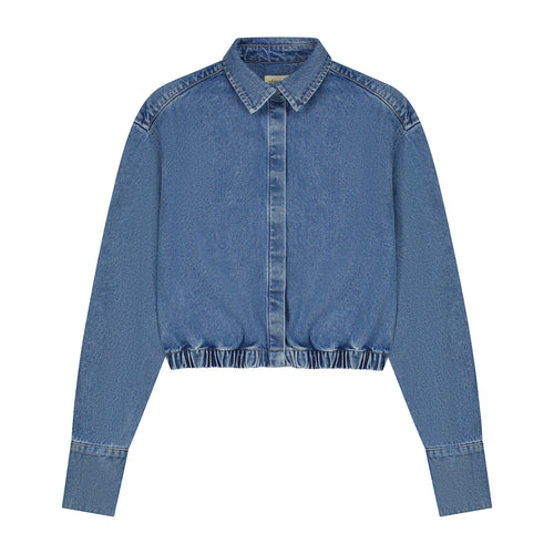 Charlie Petite | Odile Blouse | Pale Blue