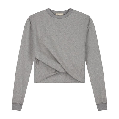 Charlie Petite | Owen Longsleeve - Mommy | Grey Melange