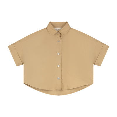 Charlie Petite | Riley Blouse - Mini | Camel
