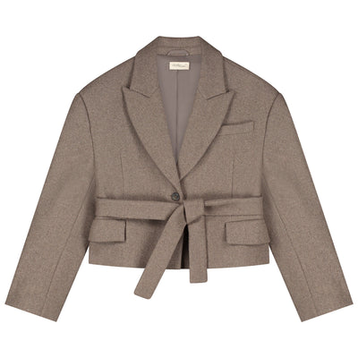 Charlie Petite | Olivia Mae Blazer | Brown